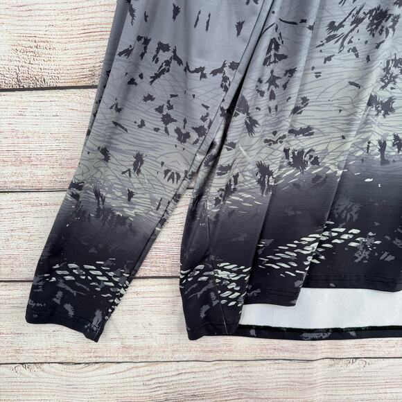 Koofin Gear UPF 50+ Hooded Fishing Shirt Adult XL Gray Ombre - Picture 4 of 9